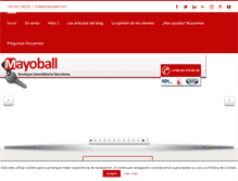 Tablet Screenshot of mayoball.com